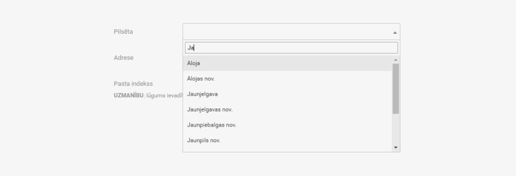 interneta veikala izstrāde