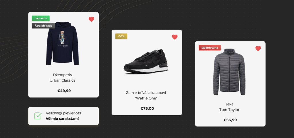 interneta veikala izstrāde